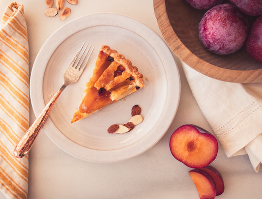 Autumn Plum Tart with Frangipane